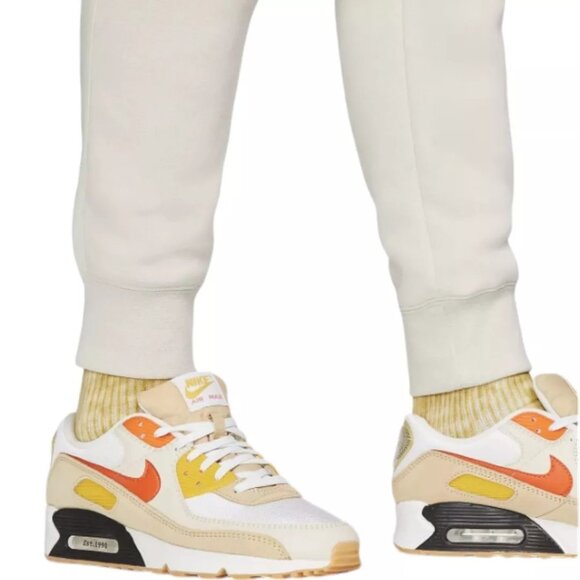 Nike Club Men's Fleece Sweatsuit 2 Pc Tracksuit Matching Bone Beige Tan NWT - Picture 12 of 14